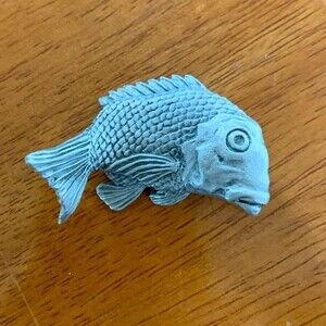 Vintage Salangor Pewter Pisces Fish Figurine